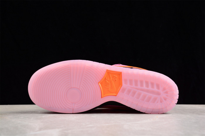 powerpuff girls x nike sb dunk low pro "blossom" fd2631-600