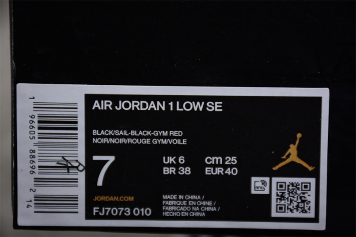 air jordan 1 low just skate black - fj7073-010