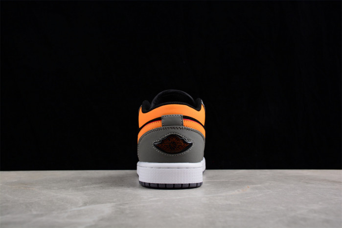 air jordan 1 low light graphite vivid orange fn7308-008