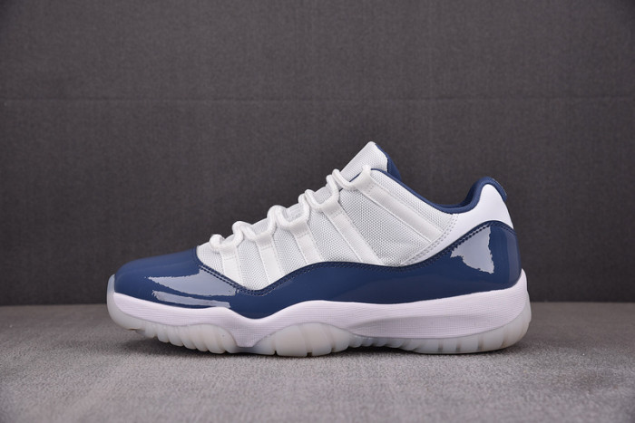 air jordan 11 low retro white midnight navy | fv5104-104