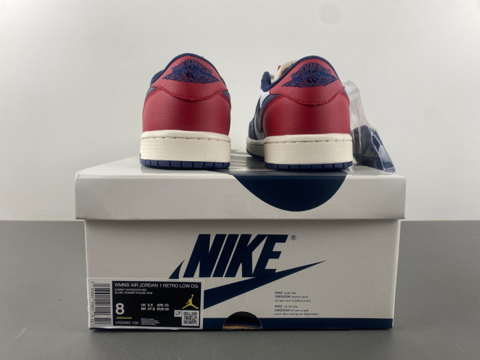 JORDAN 1 RETRO LOW OG HOWARD UNIVERSITY HQ2993-100