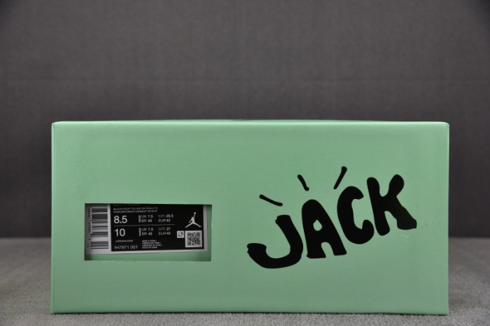 TRAVIS SCOTT X JORDAN JUMPMAN JACK TR CHASE B BLACK NIGHT SILVER IH7971-001