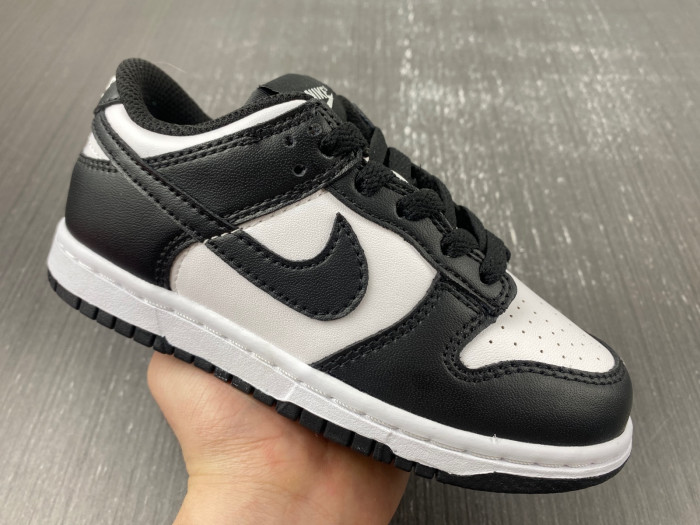 nike dunk low white black panda kids-cw1588-100